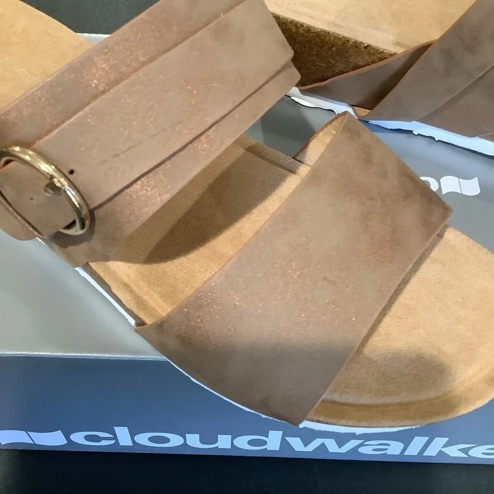 CLOUDWALKERS EXTRA WIDE FIT 9W Didi Footbed Wedge